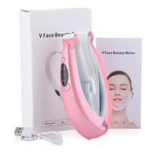 Charger l&#39;image dans la galerie, Microcurrent Facial Lifting Device LED Photon Red Blue Light Therapy Face Massager Vibration Slimming Chin V-Line Up Lift Belt
